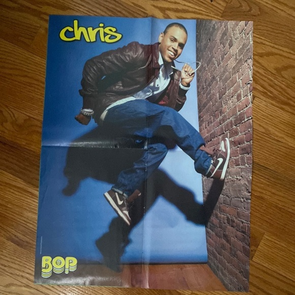 Two Chris‎ brown Posters Y2K from Early 2000s